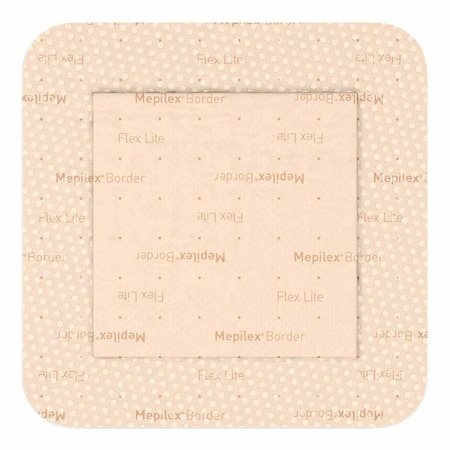 Mepilex Border Flex Lite Thin Foam Dressing 3 X 3 Inch With Border Film Backing Silicone Adhesive Square Sterile, 70PK 581200